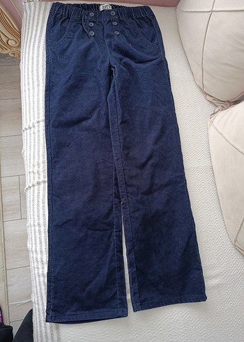 Lacivert Düğmeli Çocuk Pantolon - Görsel 4