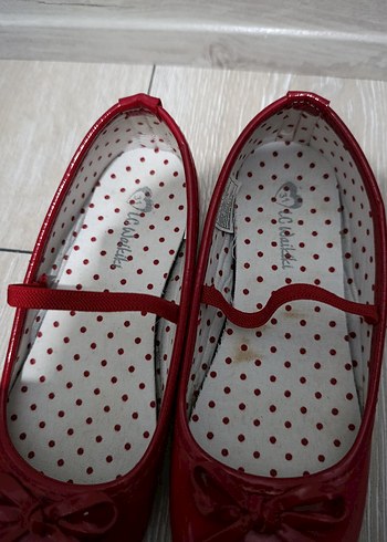 Kız Çocuk Parlak Kırmızı Babet - Görsel 2