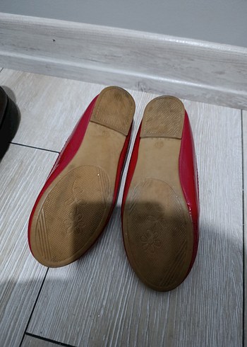 Kız Çocuk Parlak Kırmızı Babet - Görsel 3