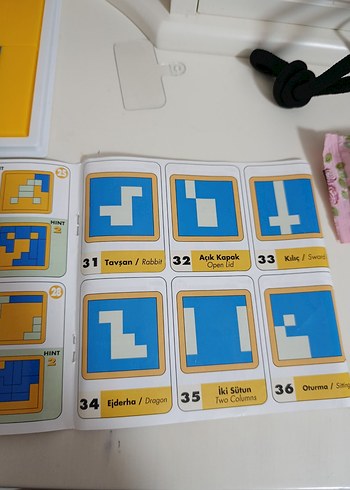 60 Görevli Yenilikçi Tangram Eğitici Oyuncak - Görsel 5