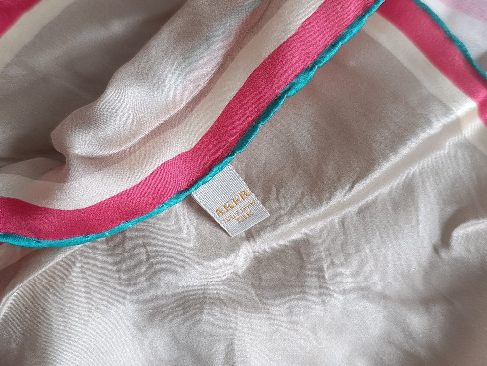 Aker Çok Renkli İpek Kadın Şal - Görsel 5