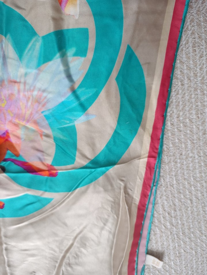 Aker Çok Renkli İpek Kadın Şal - Görsel 3