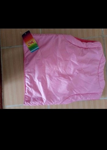 Kız Çocuk Pembe Düğmeli Yelek - Görsel 2