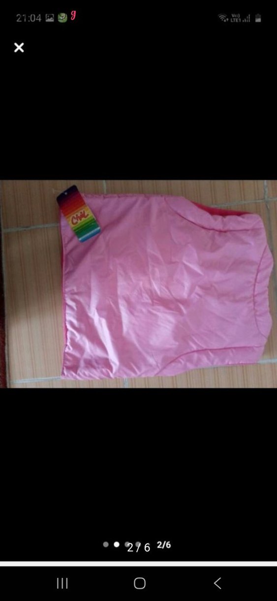 Kız Çocuk Pembe Düğmeli Yelek - Görsel 2