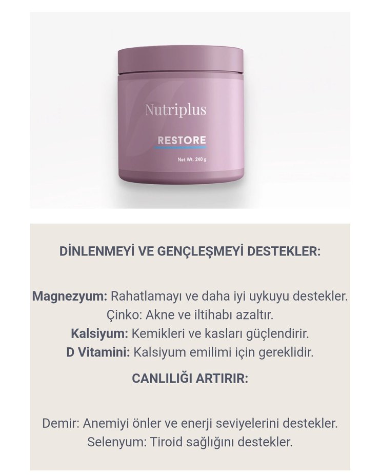 Nutriplus Restore - Görsel 2