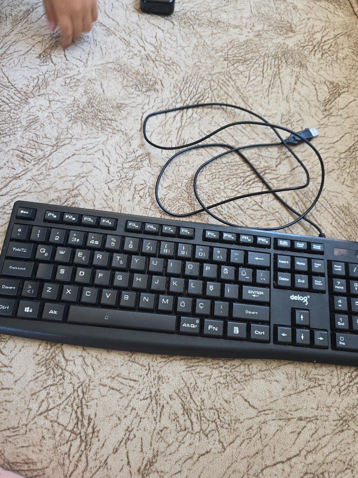 Siyah Kablolu Delog Klavye - Görsel 2