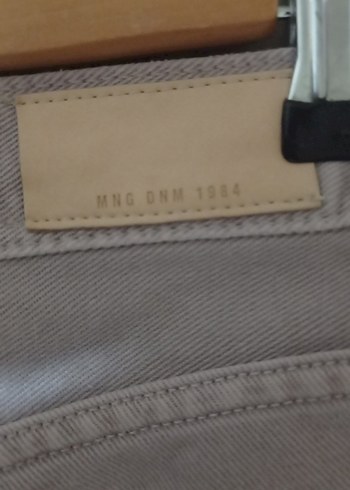 Mango lila kot pantolon - Görsel 3