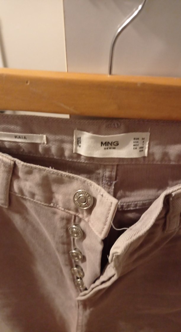 Mango lila kot pantolon - Görsel 2