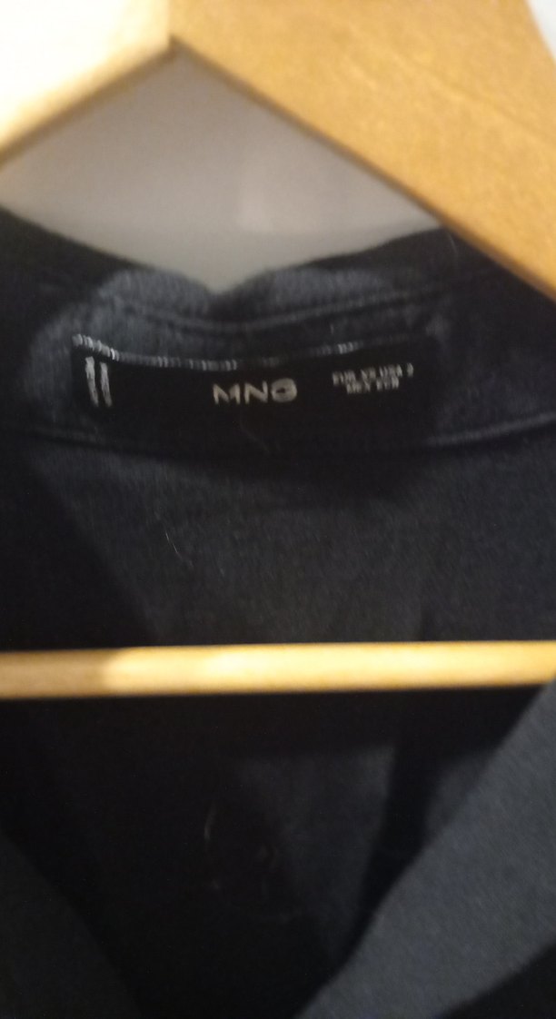 Siyah V Yaka Kadın Mini elbise - Görsel 2