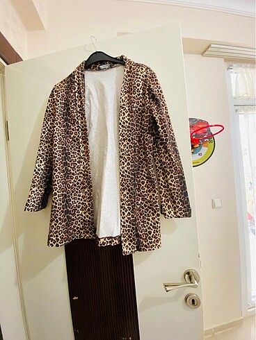 m Beden Leopar ceket