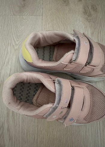 Pembe Kız Çocuk Cırt Cırtlı Spor Ayakkabı - Görsel 3