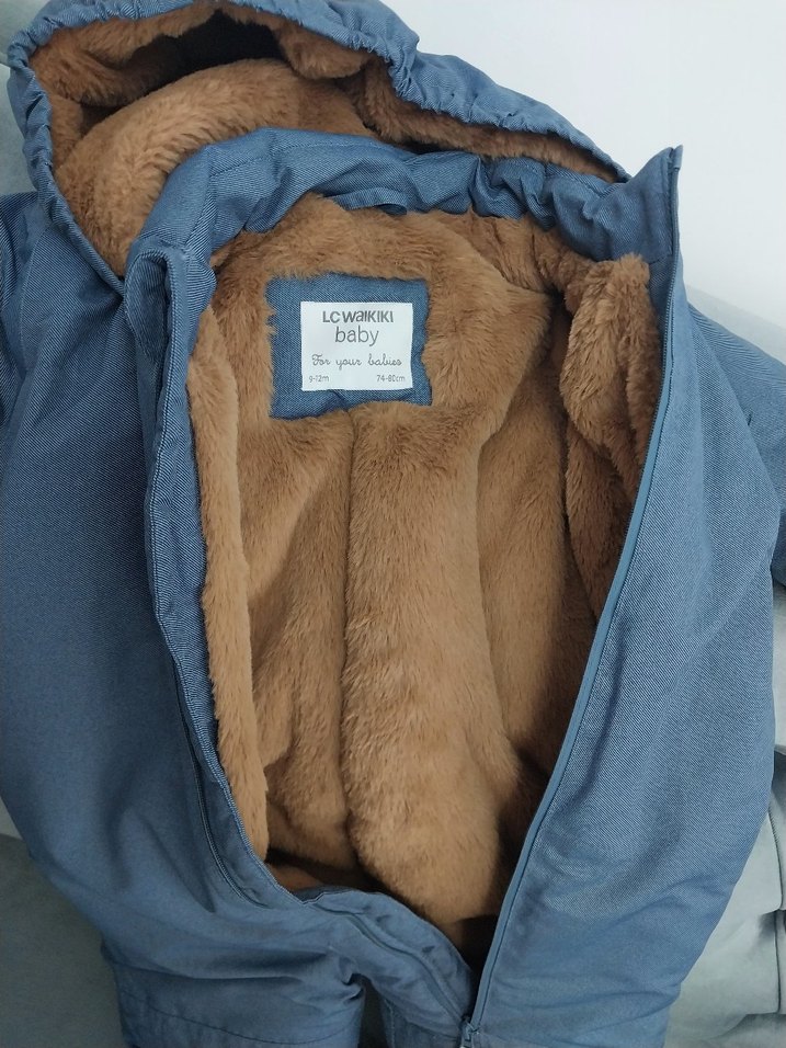 Kürklü Bebek Kar Tulumu - Görsel 4