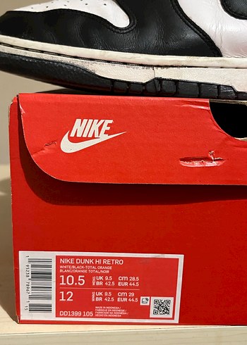 Nike Dunk High Retro 44.5 - Görsel 8