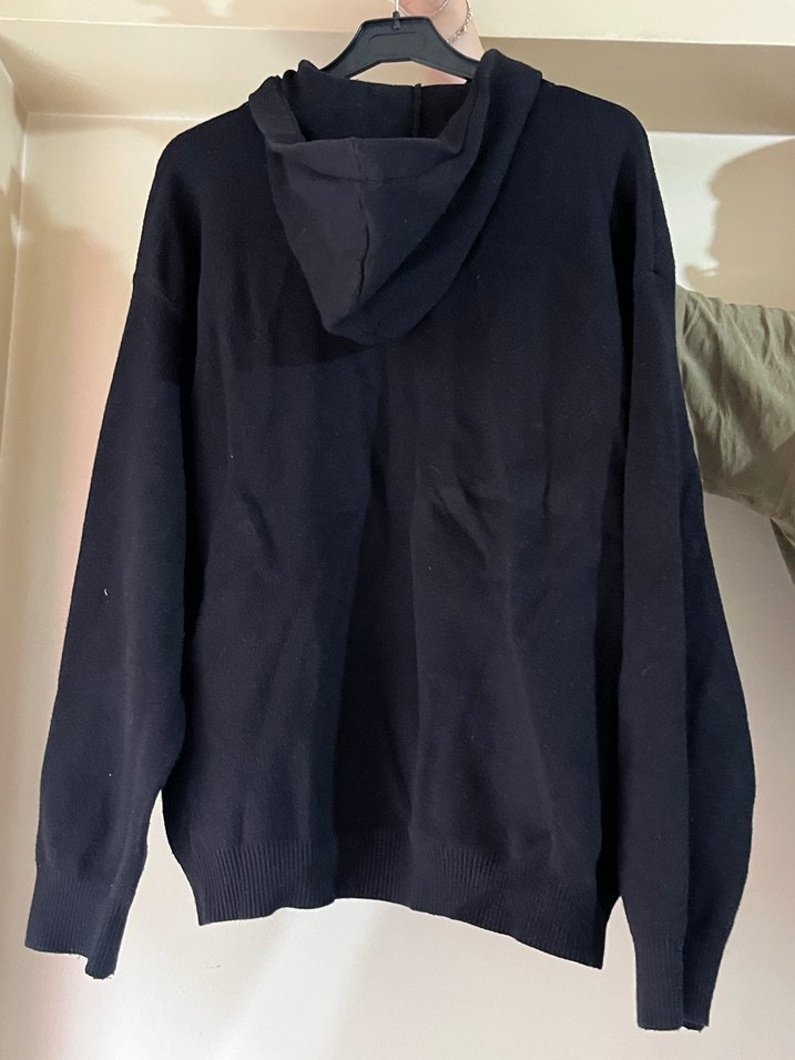 Zara Siyah Kadın Oversize Triko Kazak - Görsel 2