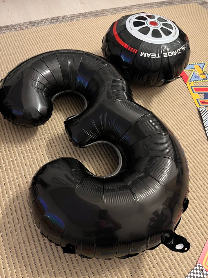 Siyah Rakam ve Cars Konsept Parti Seti - Görsel 2