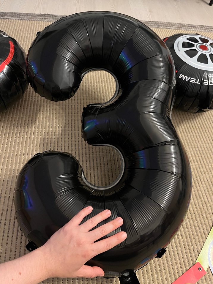 Siyah Rakam ve Cars Konsept Parti Seti - Görsel 3