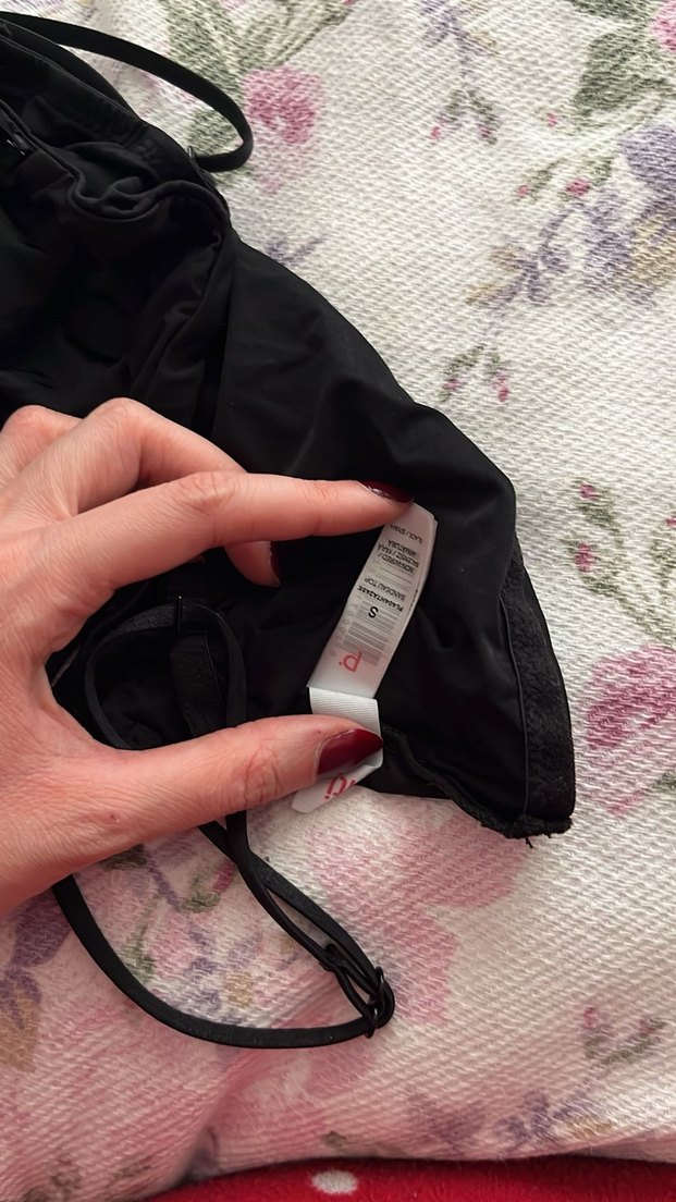 Siyah Mini Straplez Bustiyer - Görsel 2