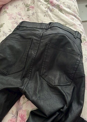 Siyah mumlu Dar Kesim Pantolon - Görsel 2