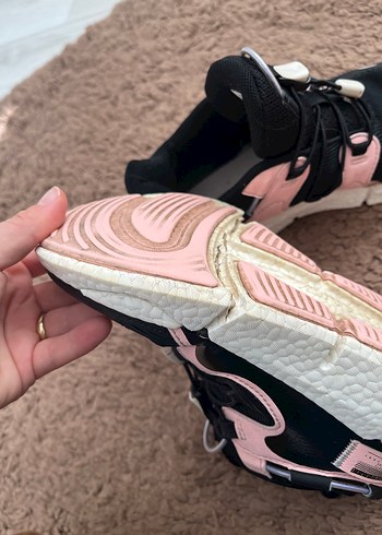 Siyah-Pembe lastik Bağcıklı çocuk Spor Ayakkabı - Görsel 7