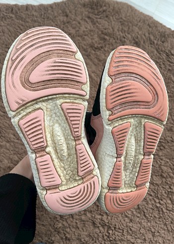 Siyah-Pembe lastik Bağcıklı çocuk Spor Ayakkabı - Görsel 2