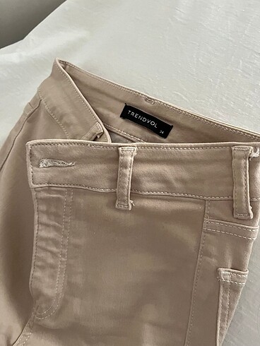 xs Beden Bej skinny pantolon