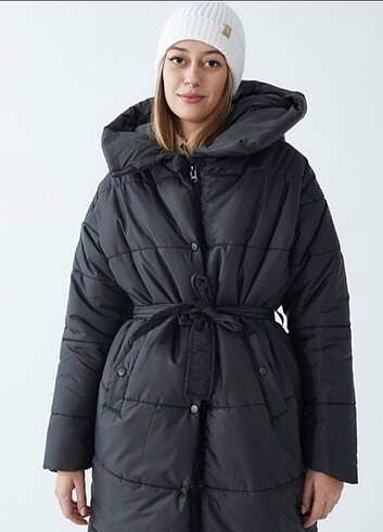 40 Beden siyah Renk Suud collection #şişme uzun #mont