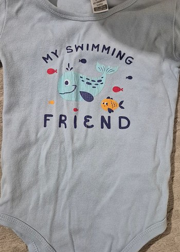 Gri Kısa Kollu Bebek Çıtçıtlı Body - Görsel 2