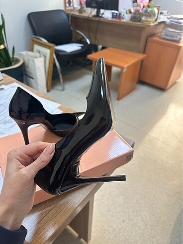 36 Beden siyah Renk Trendyol Shoberry Rugan Stiletto