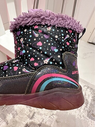 26 Beden Skechers marka ışıklı fermuarlı bot