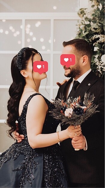Diğer Lacivert nişan Kına tacı