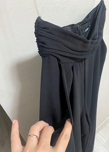Diğer Nervüllü Siyah Uzun Kadın Kumaş Pantolon
