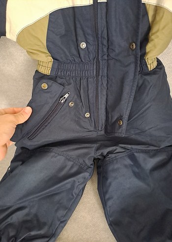 Kemerli Lacivert Erkek Bebek Kayak Tulumu - Görsel 3