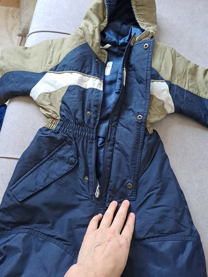 Kemerli Lacivert Erkek Bebek Kayak Tulumu - Görsel 5