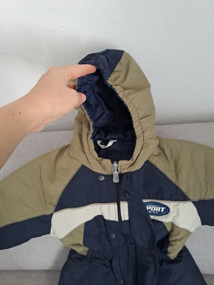 Kemerli Lacivert Erkek Bebek Kayak Tulumu - Görsel 4