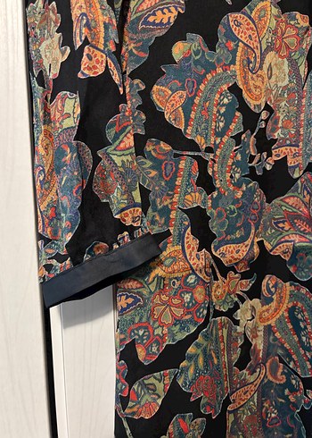 Desenli Bohem Kısa Elbise - Görsel 5