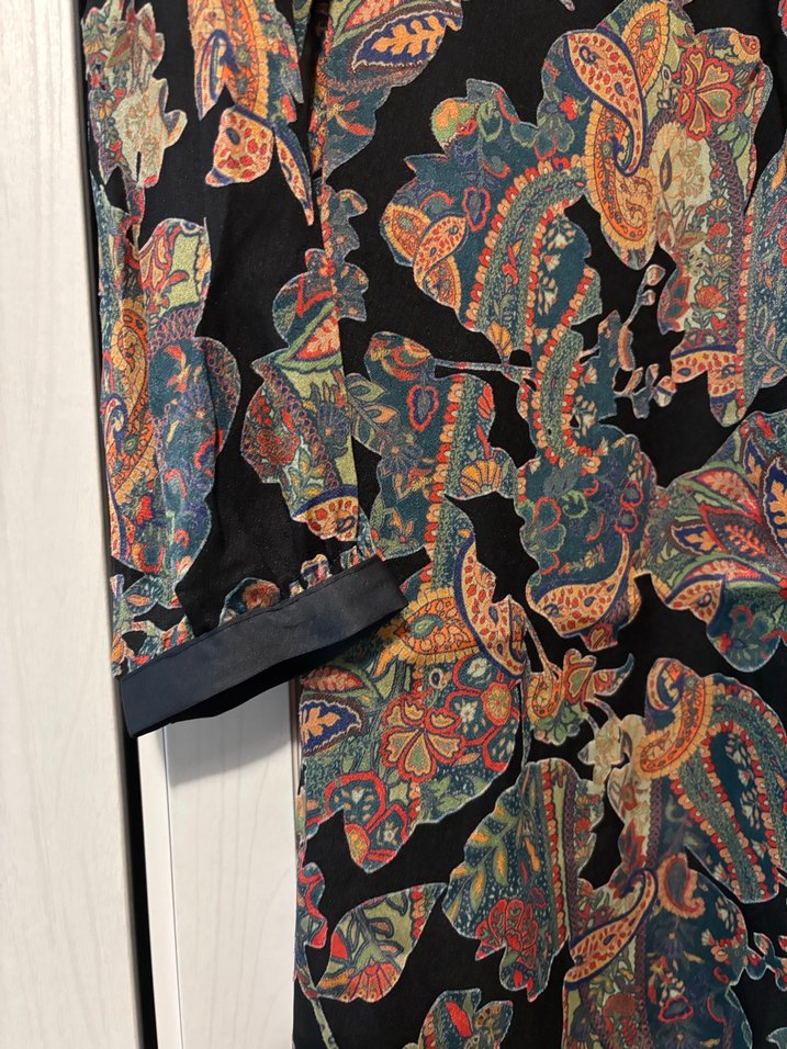 Desenli Bohem Kısa Elbise - Görsel 5