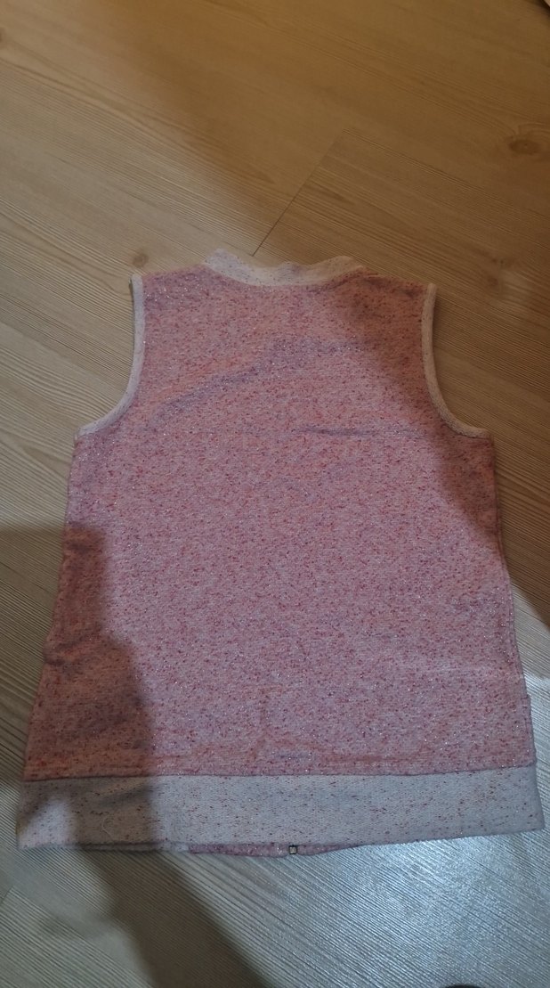 Kız Çocuk Pembe Fermuarlı Yelek - Görsel 3