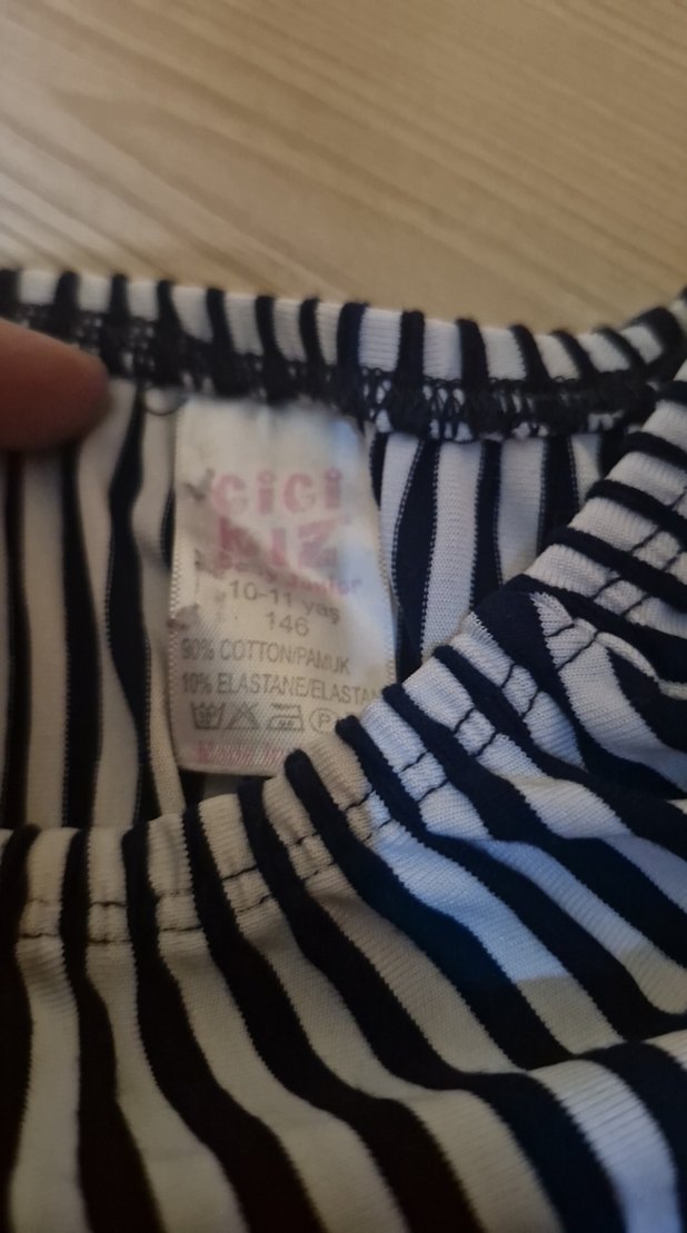 Bohem Çizgili Uzun Elbise - Görsel 2