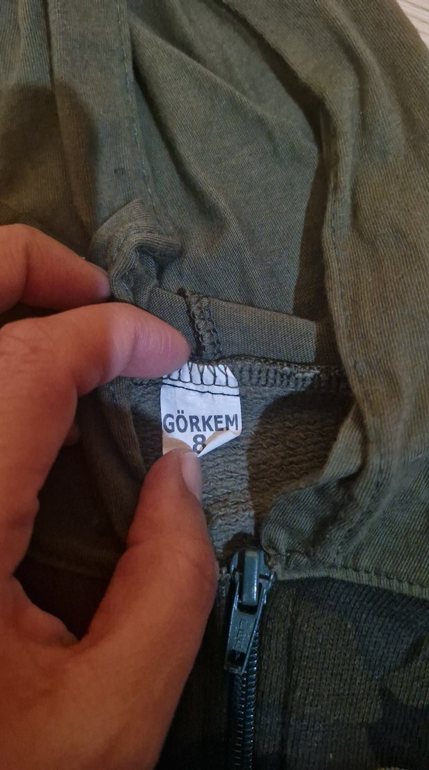 Erkek Çocuk Kapüşonlu Kamuflaj Yelek - Görsel 3