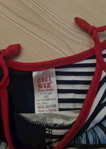 Kız Çocuk Çok Renkli İp Askılı Tulum - Görsel 3