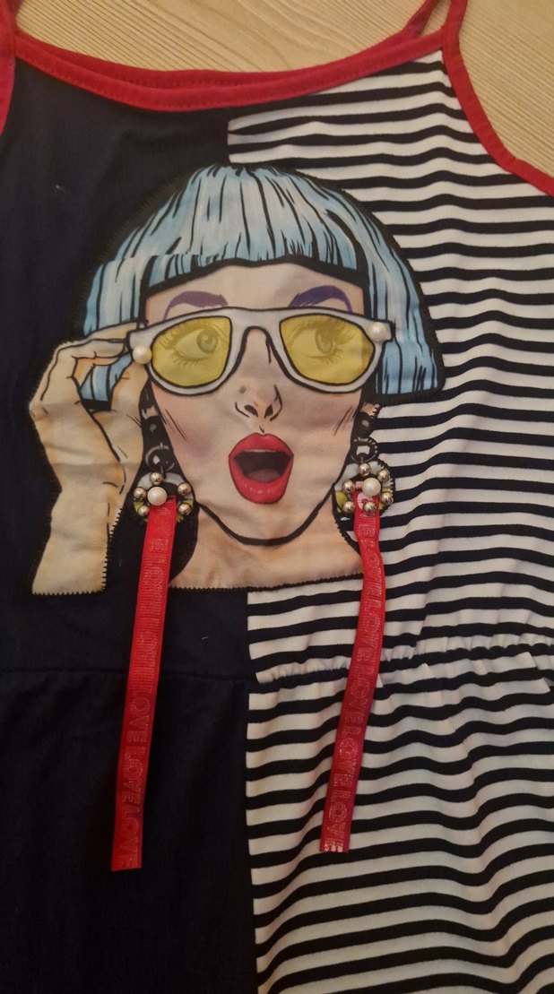 Kız Çocuk Çok Renkli İp Askılı Tulum - Görsel 2