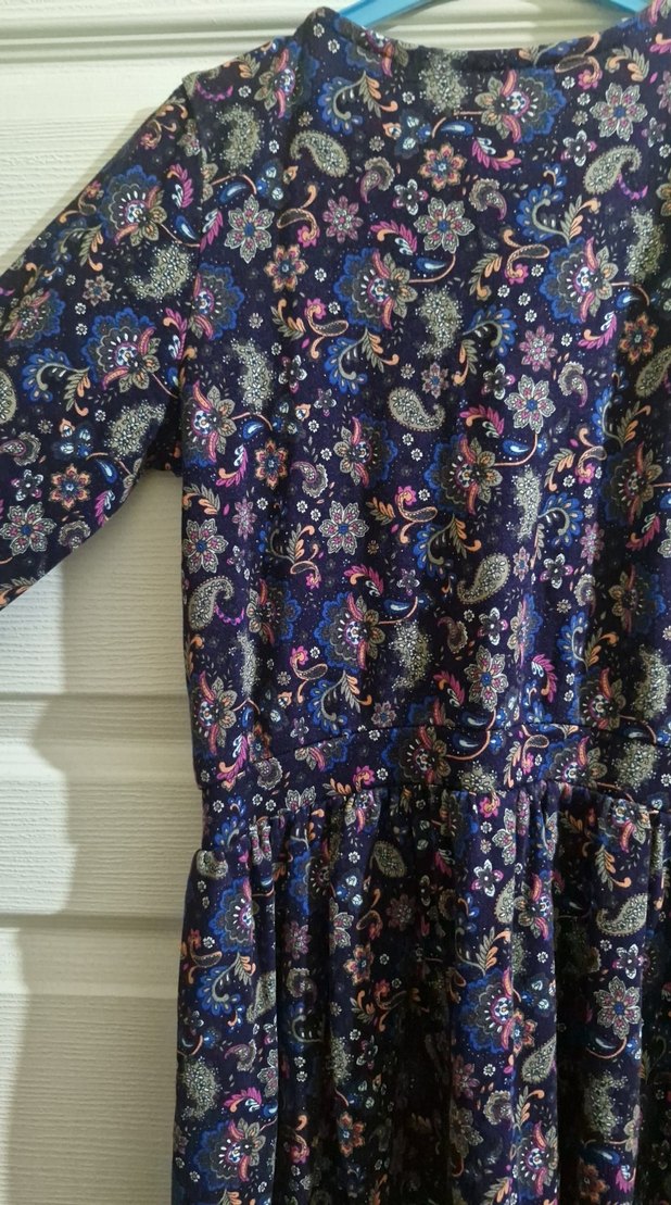 Püsküllü Bohem Mor Kız Çocuk Elbisesi - Görsel 4