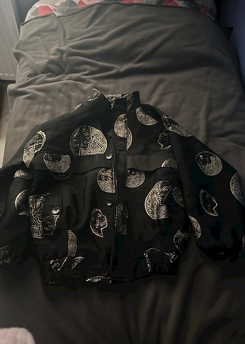 Siyah Desenli Kadın Ceket - Görsel 2