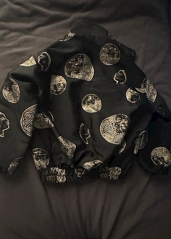 Siyah Desenli Kadın Ceket - Görsel 5