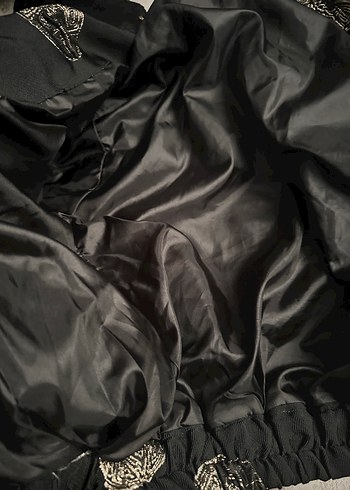 Siyah Desenli Kadın Ceket - Görsel 4