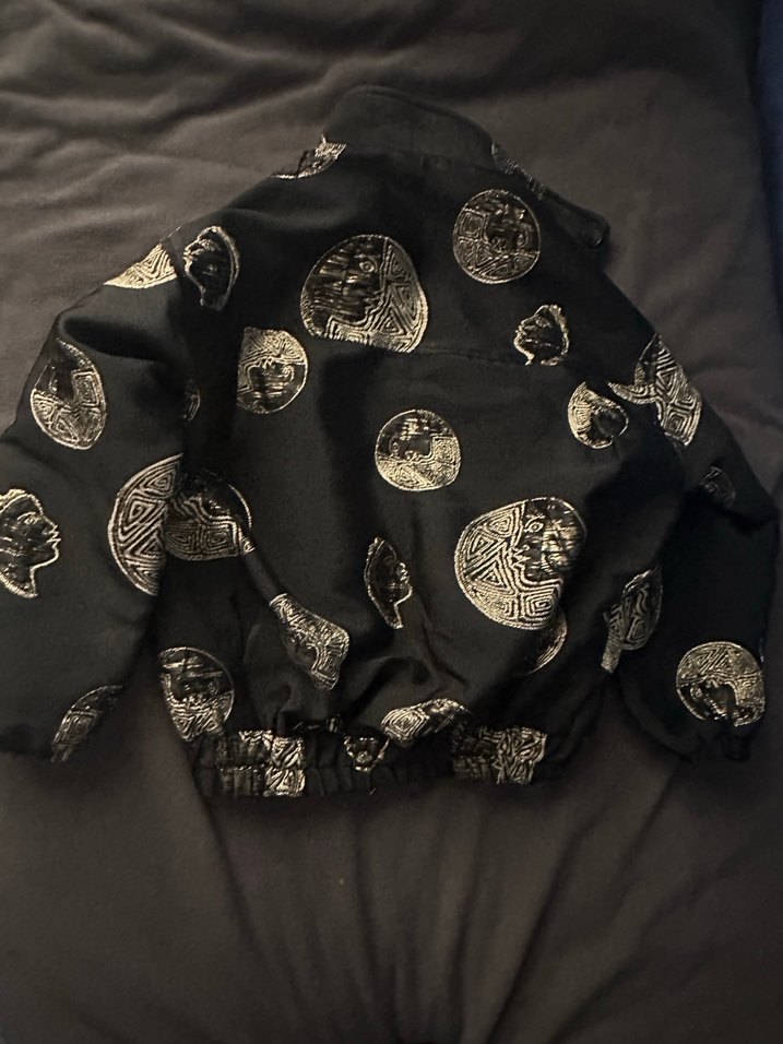 Siyah Desenli Kadın Ceket - Görsel 5