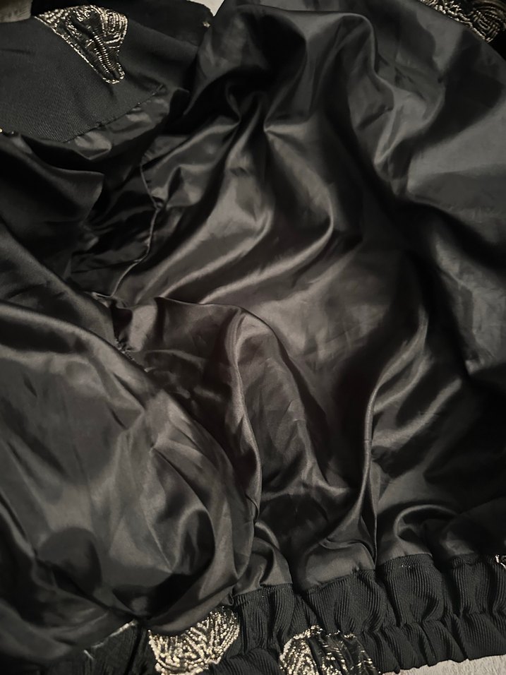 Siyah Desenli Kadın Ceket - Görsel 4