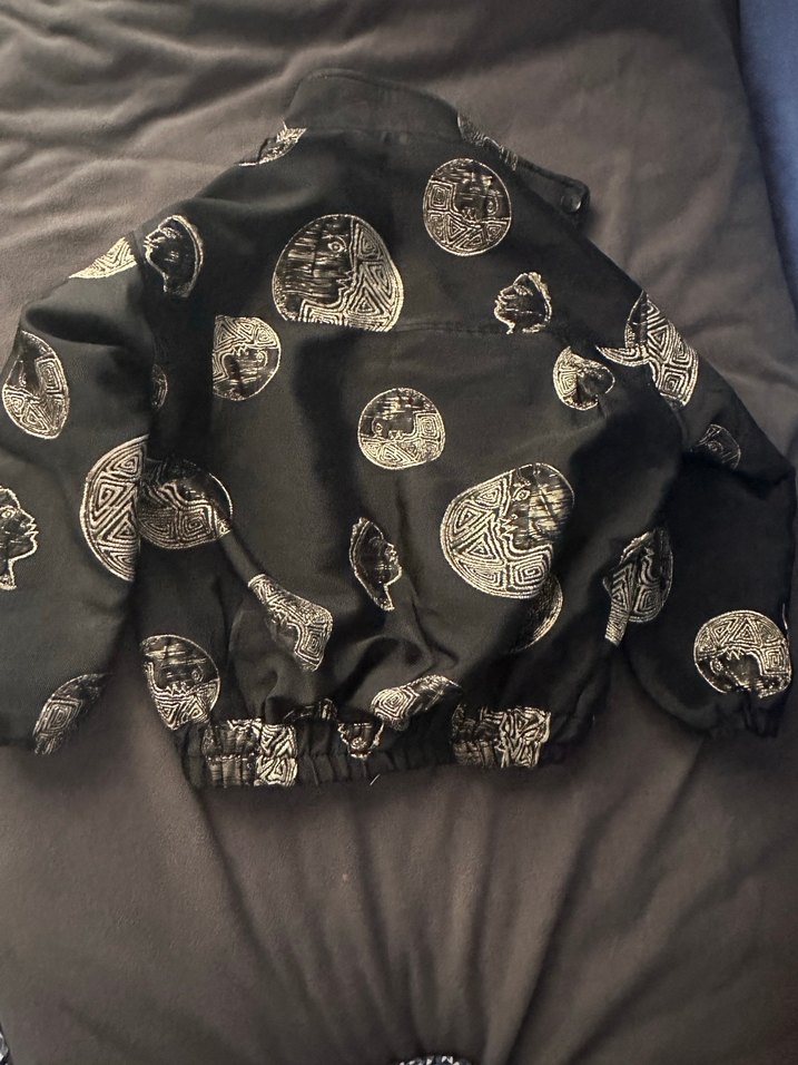 Siyah Desenli Kadın Ceket - Görsel 3