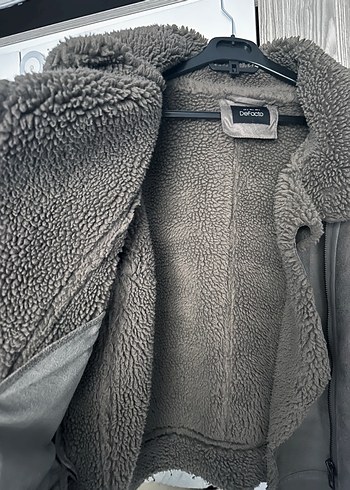 DeFacto Kahverengi Kürklü Deri Kadın Ceket - Görsel 3