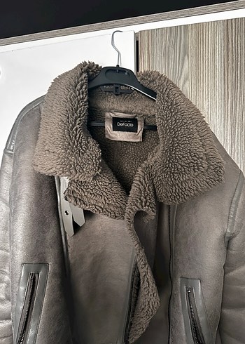 DeFacto Kahverengi Kürklü Deri Kadın Ceket - Görsel 2